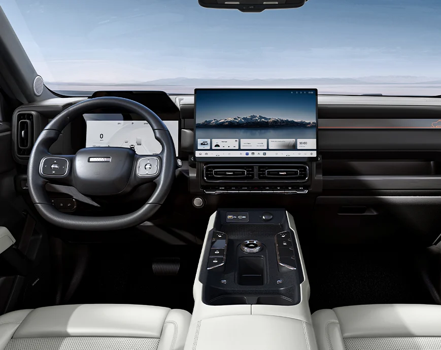 Diseño interior vehículo SUV NEW H7 HIBRIDO