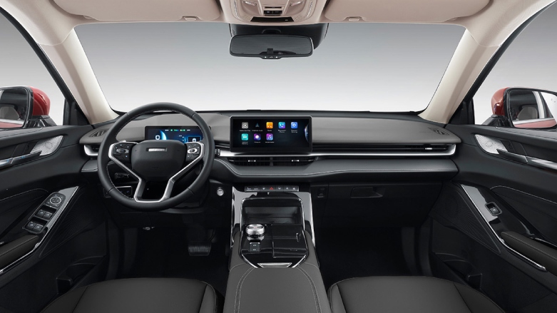 Vista interior de SUV GWM Haval Jolion.