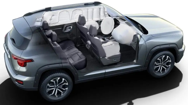 Muestra de airbags de SUV GWM Haval H7.