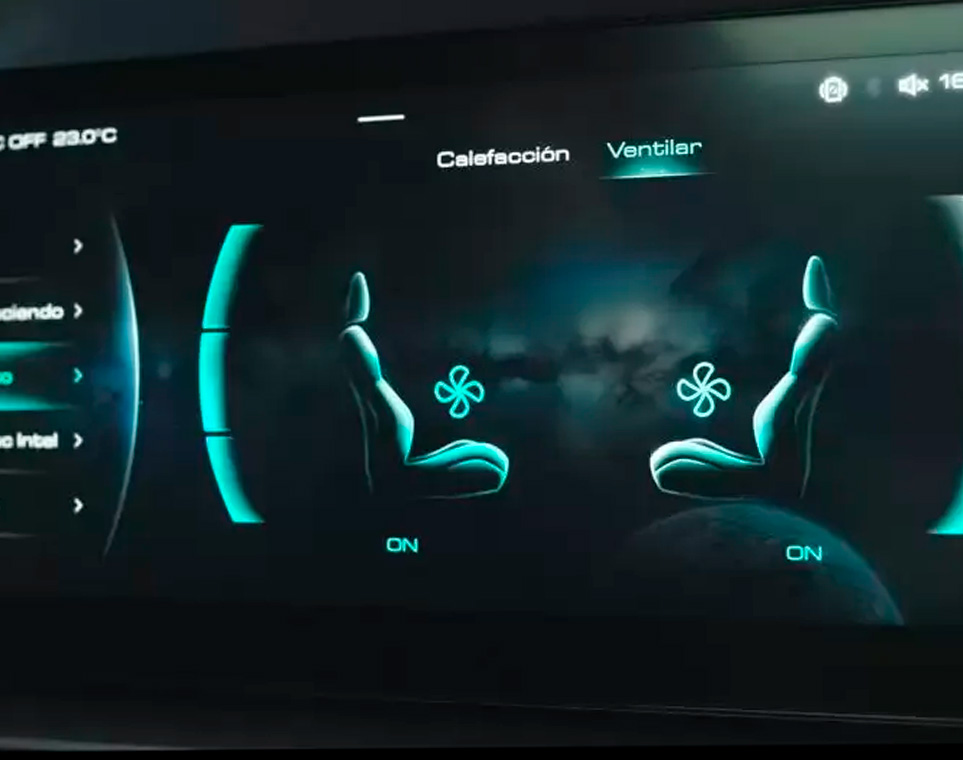 ASIENTOS VENTILADOS Y CALEFACCIONADOS